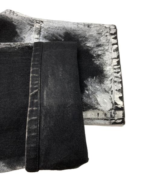 YUKI HASHIMOTO（ユウキハシモト）YUKI HASHIMOTO (ユウキハシモト) CHARCOAL PAINT PAINTER PANTS/ちゃるコールペイントペインターパンツ ブラック サイズ:4の古着・服飾アイテム