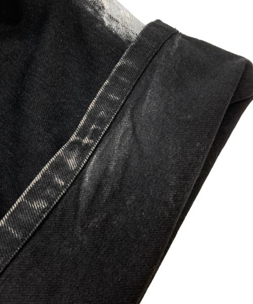 YUKI HASHIMOTO（ユウキハシモト）YUKI HASHIMOTO (ユウキハシモト) CHARCOAL PAINT PAINTER PANTS/ちゃるコールペイントペインターパンツ ブラック サイズ:4の古着・服飾アイテム