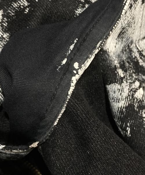 YUKI HASHIMOTO（ユウキハシモト）YUKI HASHIMOTO (ユウキハシモト) CHARCOAL PAINT PAINTER PANTS/ちゃるコールペイントペインターパンツ ブラック サイズ:4の古着・服飾アイテム