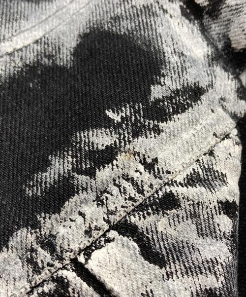 YUKI HASHIMOTO（ユウキハシモト）YUKI HASHIMOTO (ユウキハシモト) CHARCOAL PAINT PAINTER PANTS/ちゃるコールペイントペインターパンツ ブラック サイズ:4の古着・服飾アイテム