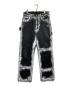 YUKI HASHIMOTO（ユウキハシモト）の古着「CHARCOAL PAINT PAINTER PANTS/ちゃるコールペイントペインターパンツ」｜ブラック