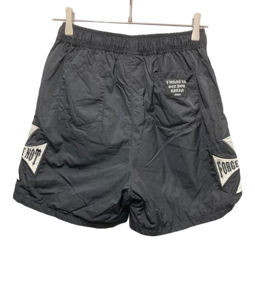 MAYO（メイヨー）MAYO (メイヨー) IRON CROSS EMBROIDERY 2WAY NYLON SHORTS ブラック サイズ:Mの古着・服飾アイテム