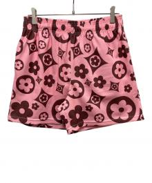 Bravest Studios（ブレイベストスタジオ）の古着「FLOWER SHORTS」｜ピンク×ブラウン
