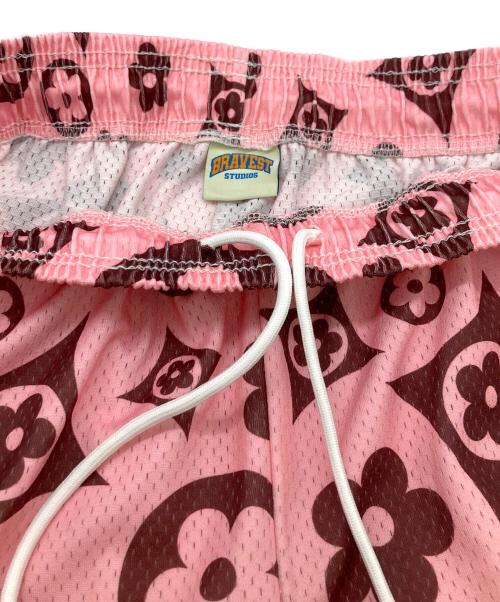 Bravest Studios（ブレイベストスタジオ）BRAVEST STUDIOS (ブレイベストスタジオ) FLOWER SHORTS ピンク×ブラウン サイズ:Lの古着・服飾アイテム