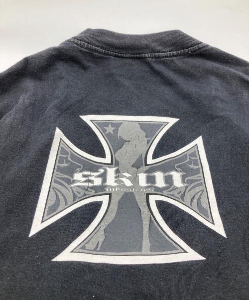 SKIN industries（スキンインダストリーズ）SKIN industries (スキンインダストリーズ) 90s ロゴプリントTシャツ ブラック サイズ:不明の古着・服飾アイテム