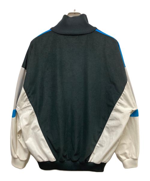 adidas（アディダス）adidas (アディダス) 80s ベロアトラックジャケット ホワイト×ブラック サイズ:不明の古着・服飾アイテム