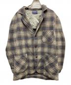 PENDLETONペンドルトン）の古着「70s-80s ウールチェック3Bジャケット」｜ブルー×ベージュ