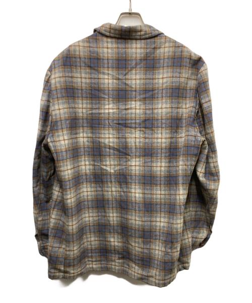PENDLETON（ペンドルトン）PENDLETON (ペンドルトン) 70s-80s ウールチェック3Bジャケット ブルー×ベージュ サイズ:XLの古着・服飾アイテム