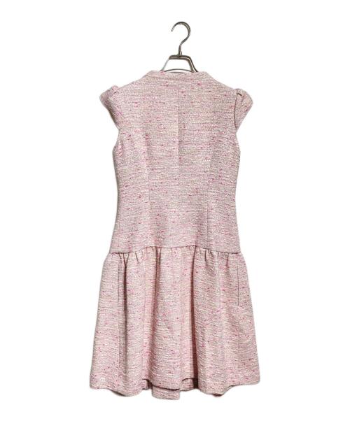 Rene（ルネ）Rene (ルネ) ミツバチビジューツイードワンピース/Honeybee Bijou Tweed Dress ピンク サイズ:34の古着・服飾アイテム