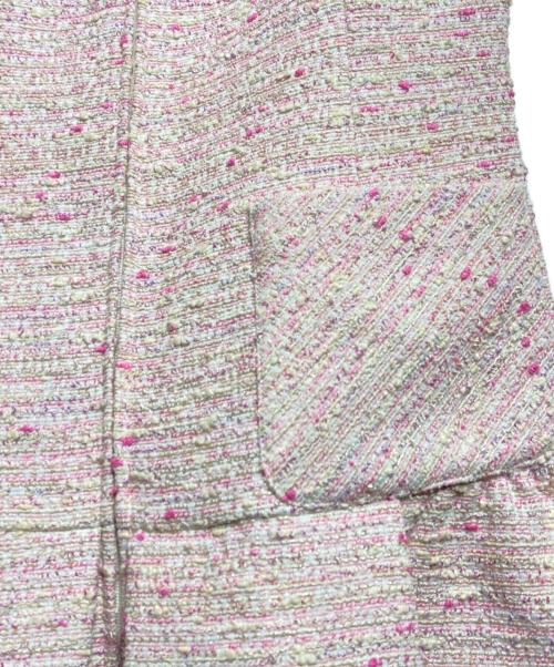 Rene（ルネ）Rene (ルネ) ミツバチビジューツイードワンピース/Honeybee Bijou Tweed Dress ピンク サイズ:34の古着・服飾アイテム