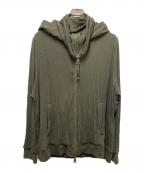 DIESEL Black Goldディーゼル ブラック ゴールド）の古着「ジップパーカー」｜オリーブ