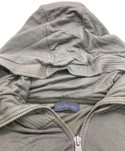 DIESEL Black Gold（ディーゼル ブラック ゴールド）DIESEL BLACK GOLD (ディーゼル ブラック ゴールド) ジップパーカー オリーブ サイズ:	SIZE Freeの古着・服飾アイテム
