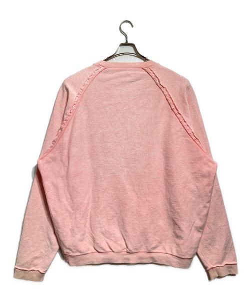 Maison Margiela（メゾンマルジェラ）Maison Margiela (メゾンマルジェラ) インサイドアウトスウェット/Inside-out sweatshirt ピンク サイズ:50の古着・服飾アイテム