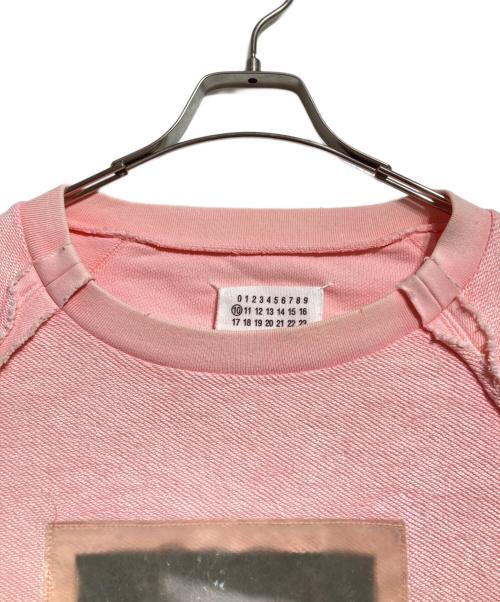 Maison Margiela（メゾンマルジェラ）Maison Margiela (メゾンマルジェラ) インサイドアウトスウェット/Inside-out sweatshirt ピンク サイズ:50の古着・服飾アイテム