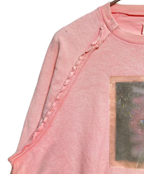 Maison Margiela（メゾンマルジェラ）Maison Margiela (メゾンマルジェラ) インサイドアウトスウェット/Inside-out sweatshirt ピンク サイズ:50の古着・服飾アイテム