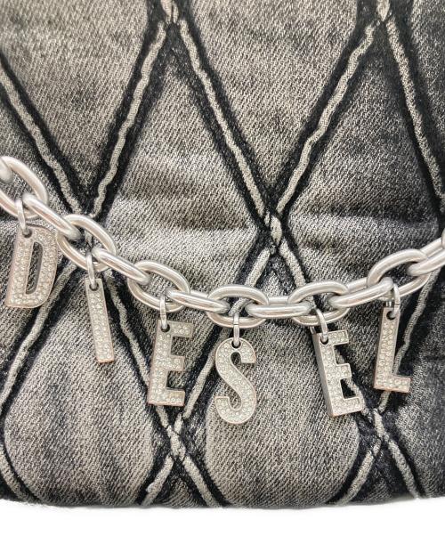 DIESEL（ディーゼル）DIESEL (ディーゼル) CHARM-D デニムショルダーバッグ ブラックの古着・服飾アイテム
