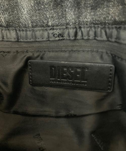 DIESEL（ディーゼル）DIESEL (ディーゼル) CHARM-D デニムショルダーバッグ ブラックの古着・服飾アイテム