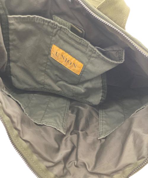 UNION（ユニオン）UNION (ユニオン) POTR (ピー・オー・ティー・アール) 2WAY HELMET BAG カーキ サイズ:Free(実寸参照）の古着・服飾アイテム