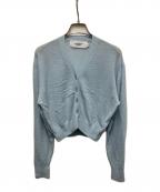 JOHN MASON SMITHジョンメイソンスミス）の古着「CASHMERE SHORT CARDIGAN」｜スカイブルー