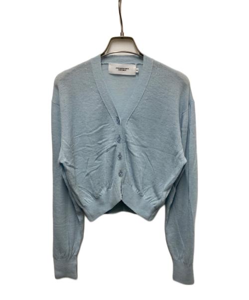 JOHN MASON SMITH（ジョンメイソンスミス）JOHN MASON SMITH (ジョンメイソンスミス) CASHMERE SHORT CARDIGAN スカイブルー サイズ:38の古着・服飾アイテム