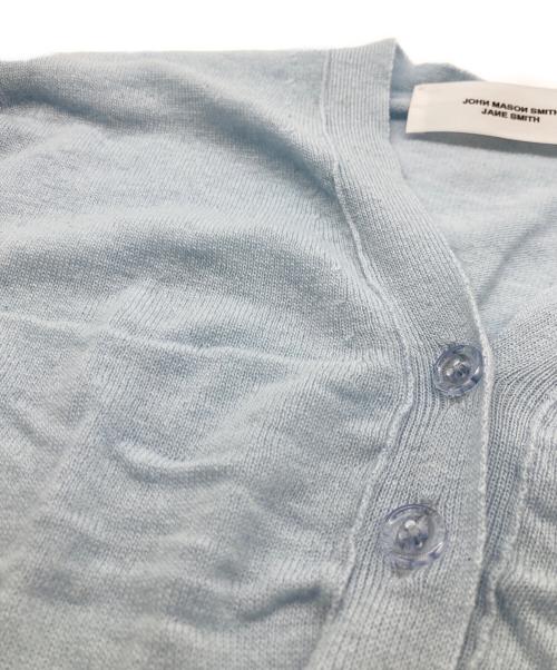 JOHN MASON SMITH（ジョンメイソンスミス）JOHN MASON SMITH (ジョンメイソンスミス) CASHMERE SHORT CARDIGAN スカイブルー サイズ:38の古着・服飾アイテム