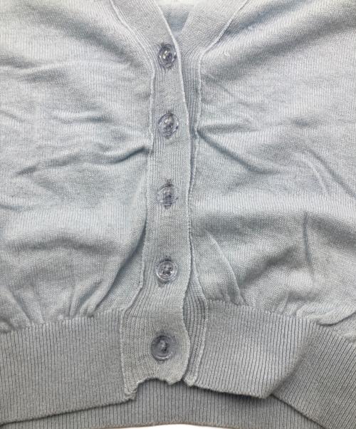 JOHN MASON SMITH（ジョンメイソンスミス）JOHN MASON SMITH (ジョンメイソンスミス) CASHMERE SHORT CARDIGAN スカイブルー サイズ:38の古着・服飾アイテム