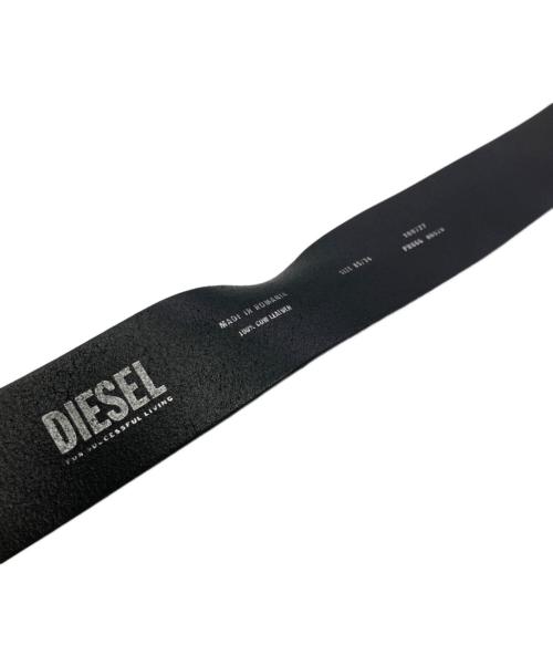 DIESEL（ディーゼル）DIESEL (ディーゼル) Dバックルベルト ブラック サイズ:cm85 / inch34の古着・服飾アイテム