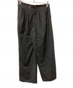 DIAGONALダイアゴナル）の古着「WAIST WIDE TROUSERS」｜ブラック