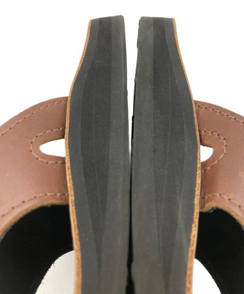 The Sandalman（ザサンダルマン）THE SANDALMAN (ザサンダルマン) 501ビーチワイドトングサンダル ブラック×ブラウン サイズ:9の古着・服飾アイテム