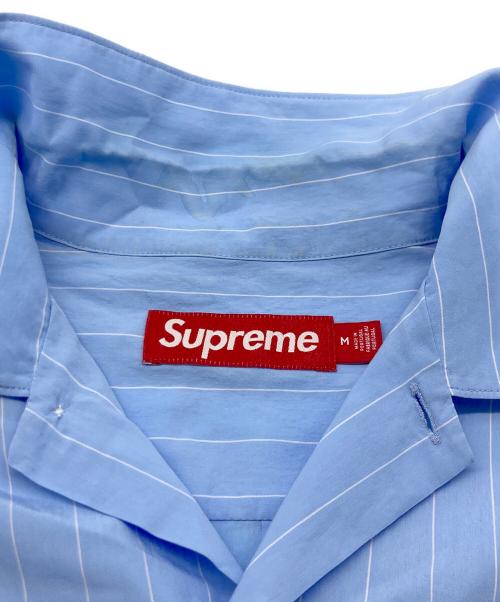 SUPREME（シュプリーム）Supreme (シュプリーム) Stripe S/S Pajama Shirt ブルー サイズ:Mの古着・服飾アイテム