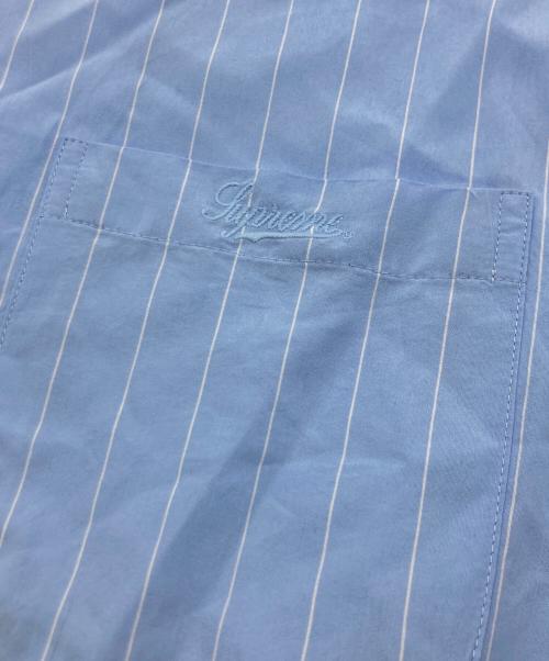 SUPREME（シュプリーム）Supreme (シュプリーム) Stripe S/S Pajama Shirt ブルー サイズ:Mの古着・服飾アイテム