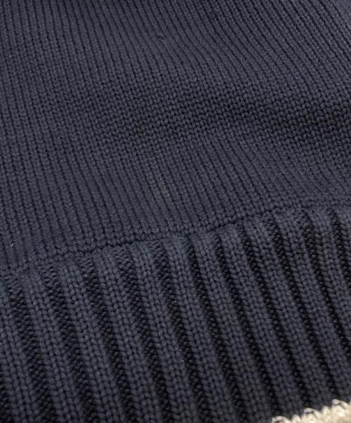 sacai（サカイ）sacai (サカイ) Eric Haze Code Embroidery Knit Blouson/エリック・ヘイズ コード刺繍ニットブルゾン ネイビー サイズ:2の古着・服飾アイテム