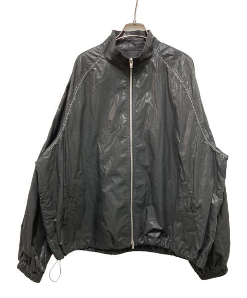 Matin Kim（マーティン・キム）Matin Kim (マーティン・キム) LOGO COATING JUMPER ブラック サイズ:FREEの古着・服飾アイテム