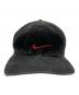 中古・古着 NIKE (ナイキ) メタルスウッシュコーディロイキャップ ブラック×レッド サイズ:FREE：5000円
