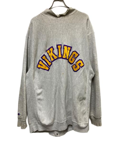 Champion（チャンピオン）Champion (チャンピオン) 80s リバースウィーブスナップカーディガン グレー サイズ:XLの古着・服飾アイテム