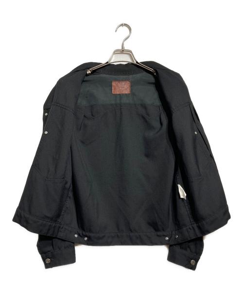 the letters（レターズ）the letters (レターズ) トラッカージャケット/Trucker jacket ブラック サイズ:Mの古着・服飾アイテム