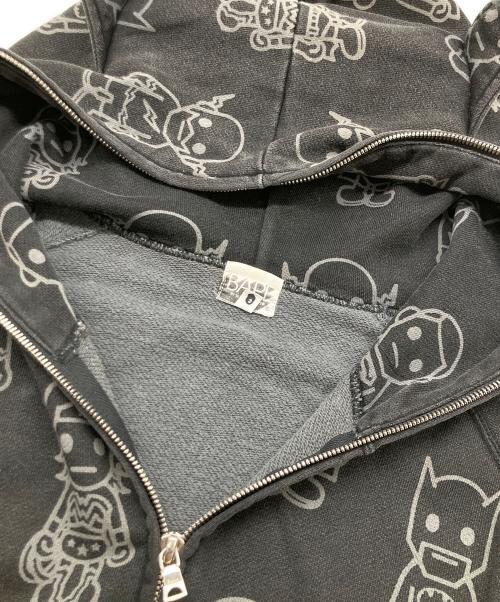 A BATHING APE（アベイシングエイプ）A BATHING APE (アベイシングエイプ) DC COMICS (ディーシーコミックス) 耳付ジップアップフーディー ブラック サイズ:Mの古着・服飾アイテム