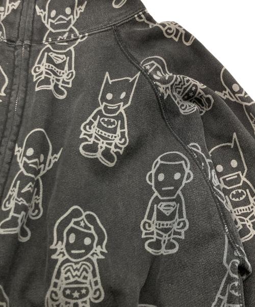 A BATHING APE（アベイシングエイプ）A BATHING APE (アベイシングエイプ) DC COMICS (ディーシーコミックス) 耳付ジップアップフーディー ブラック サイズ:Mの古着・服飾アイテム