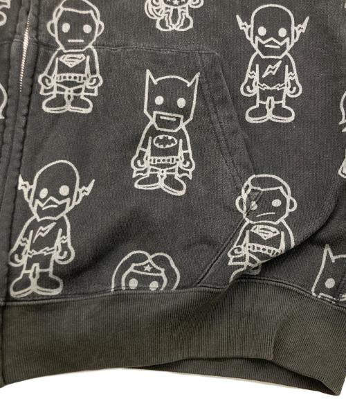 A BATHING APE（アベイシングエイプ）A BATHING APE (アベイシングエイプ) DC COMICS (ディーシーコミックス) 耳付ジップアップフーディー ブラック サイズ:Mの古着・服飾アイテム