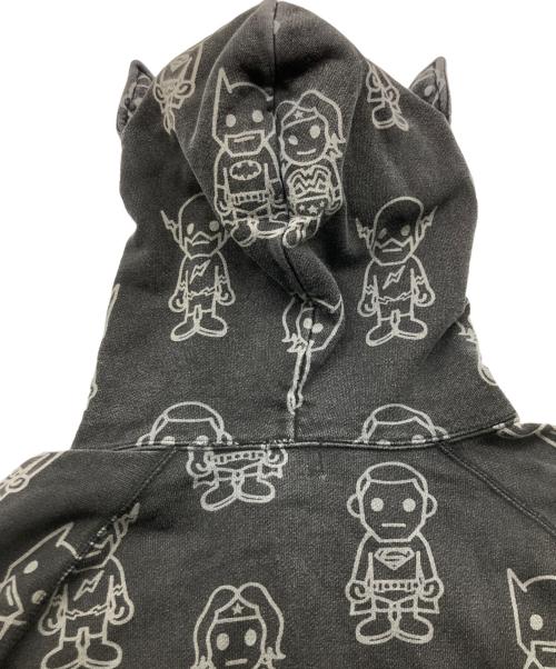 A BATHING APE（アベイシングエイプ）A BATHING APE (アベイシングエイプ) DC COMICS (ディーシーコミックス) 耳付ジップアップフーディー ブラック サイズ:Mの古着・服飾アイテム