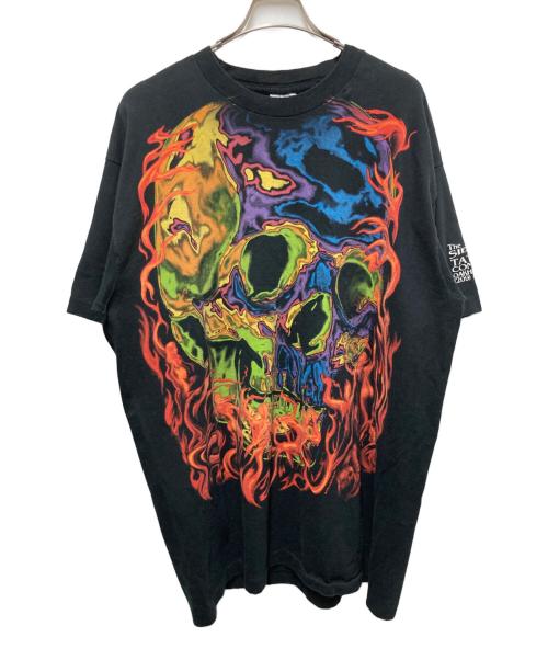 LIQUID BLUE（リキッドブルー）LIQUID BLUE (リキッドブルー) 90S tattooアートスカルTシャツ ブラック サイズ:XXLの古着・服飾アイテム