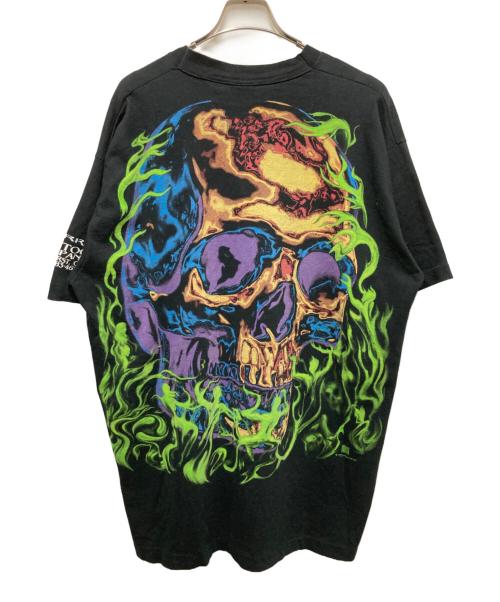 LIQUID BLUE（リキッドブルー）LIQUID BLUE (リキッドブルー) 90S tattooアートスカルTシャツ ブラック サイズ:XXLの古着・服飾アイテム