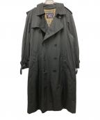 Burberry'sバーバリーズ）の古着「裏地チェックトレンチコート」｜ブラック