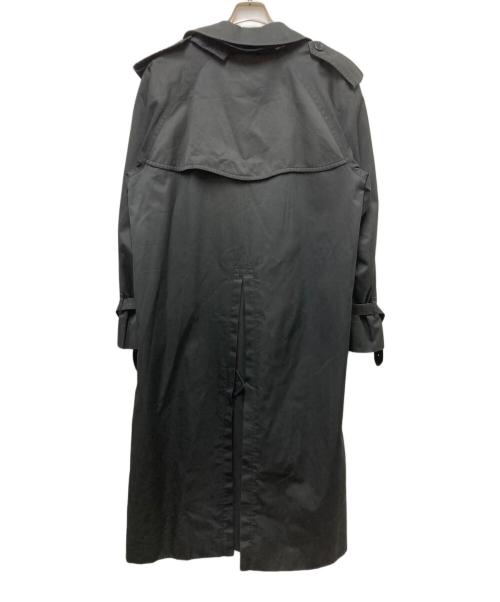 Burberry's（バーバリーズ）Burberry's (バーバリーズ) 裏地チェックトレンチコート ブラック サイズ:	SIZE 44の古着・服飾アイテム