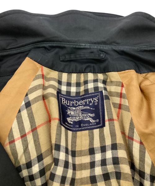 Burberry's（バーバリーズ）Burberry's (バーバリーズ) 裏地チェックトレンチコート ブラック サイズ:	SIZE 44の古着・服飾アイテム