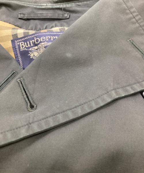 Burberry's（バーバリーズ）Burberry's (バーバリーズ) 裏地チェックトレンチコート ブラック サイズ:	SIZE 44の古着・服飾アイテム