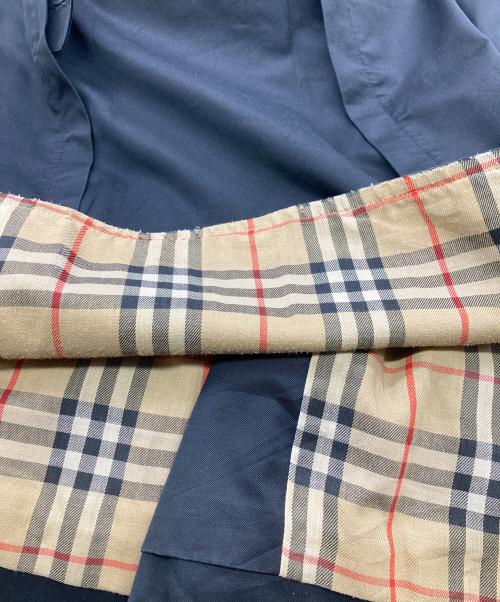 Burberry's（バーバリーズ）Burberry's (バーバリーズ) 裏地チェックトレンチコート ブラック サイズ:	SIZE 44の古着・服飾アイテム