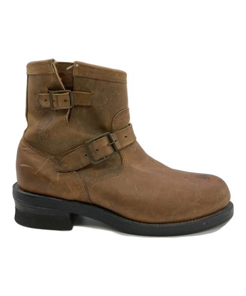 CHIPPEWA（チペワ）CHIPPEWA (チペワ) PT91 ショートエンジニアブーツ ブラウン サイズ:	SIZE 9 1/2(約27.5cm)の古着・服飾アイテム