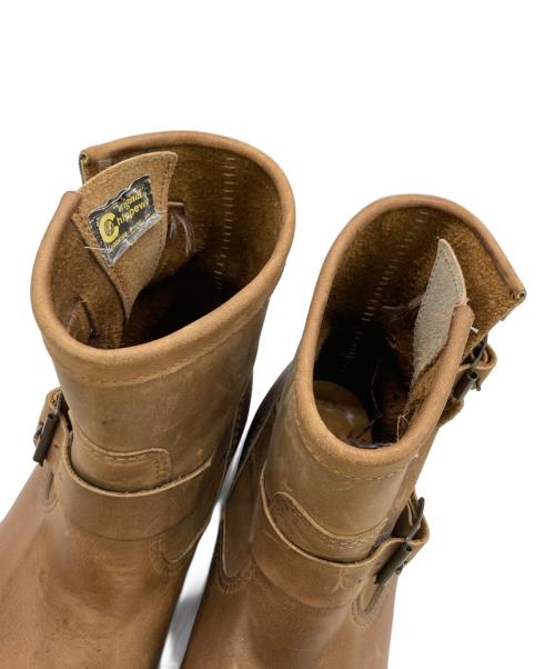 CHIPPEWA（チペワ）CHIPPEWA (チペワ) PT91 ショートエンジニアブーツ ブラウン サイズ:	SIZE 9 1/2(約27.5cm)の古着・服飾アイテム