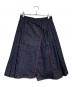 Salvatore Ferragamo（サルヴァトーレ フェラガモ）の古着「デニムkプリーツスカート/Denim pleated skirt」｜インディゴ